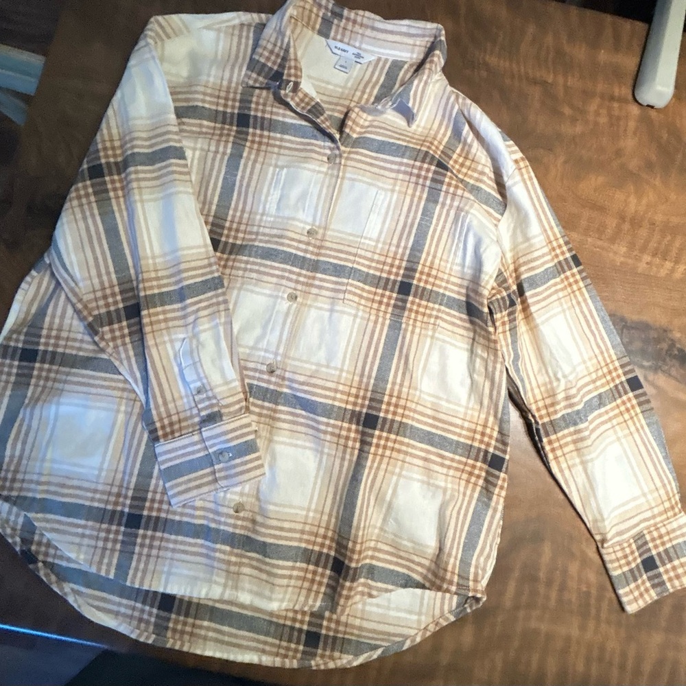 ON Soft Woven Cotton Shirt +ON Forest Green Cotton shirt both size L Boyfriend